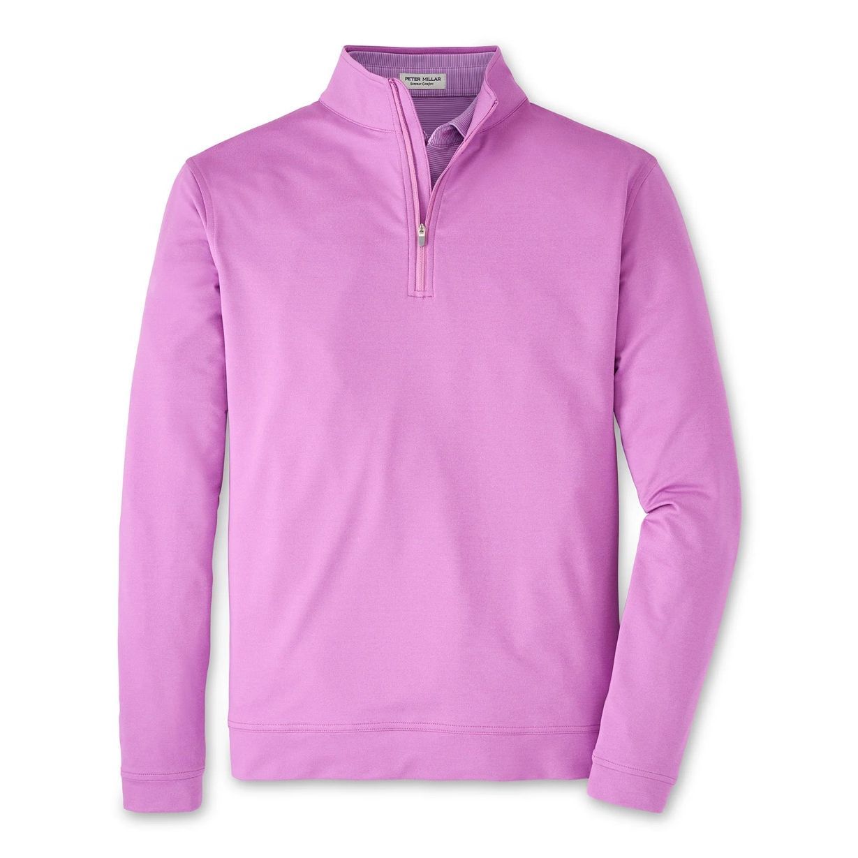 Peter Millar Perth Stretch Loop Terry Quarter Zip Pullover Xl Oleander Purple